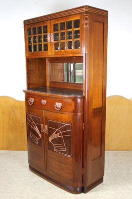 Austrian Art Nouveau Cabinet in Mahogany by August Ungethüm, 1900-TQA-1322068