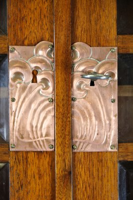 Austrian Art Nouveau Cabinet in Mahogany by August Ungethüm, 1900-TQA-1322068