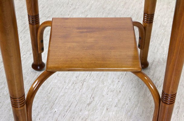 Austrian Art Nouveau Chairs with Table in Bentwood from Thonet, 1915, Set of 5-TQA-1385914