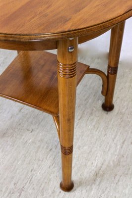 Austrian Art Nouveau Chairs with Table in Bentwood from Thonet, 1915, Set of 5-TQA-1385914