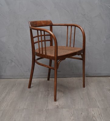 Austrian Art Nouveau Curved Beechwood Chair from Thonet, 1910s-UH-802039