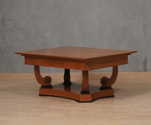 Austrian Art Nouveau Rectangular Sofa Table in Cherrywood, 1900s-UH-1768878