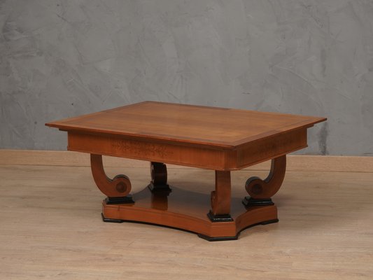 Austrian Art Nouveau Rectangular Sofa Table in Cherrywood, 1900s-UH-1768878