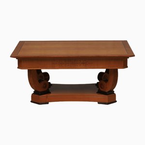 Austrian Art Nouveau Rectangular Sofa Table in Cherrywood, 1900s-UH-1768878