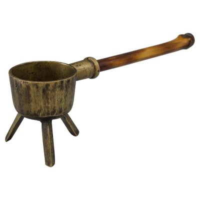 Austrian Ashtray with Bamboo Handle, 1950s-SPD-856179