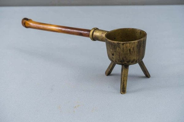 Austrian Ashtray with Bamboo Handle, 1950s-SPD-856179