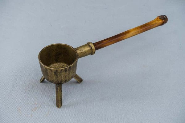 Austrian Ashtray with Bamboo Handle, 1950s-SPD-856179