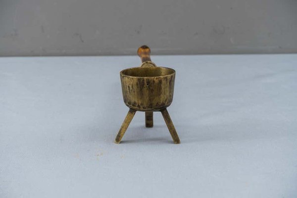 Austrian Ashtray with Bamboo Handle, 1950s-SPD-856179