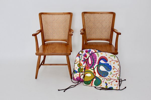 Austrian Ashwood Armchairs by Josef Frank, 1920s, Set of 2-NB-569018