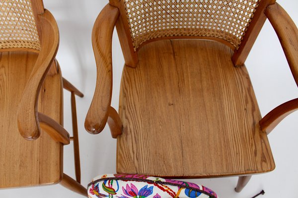 Austrian Ashwood Armchairs by Josef Frank, 1920s, Set of 2-NB-569018