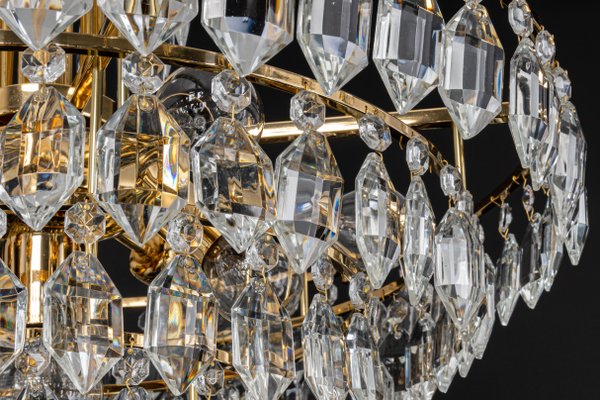 Austrian Bakalowits Chandelier in Brass and Crystal Glass, 1960s-UGR-1179947