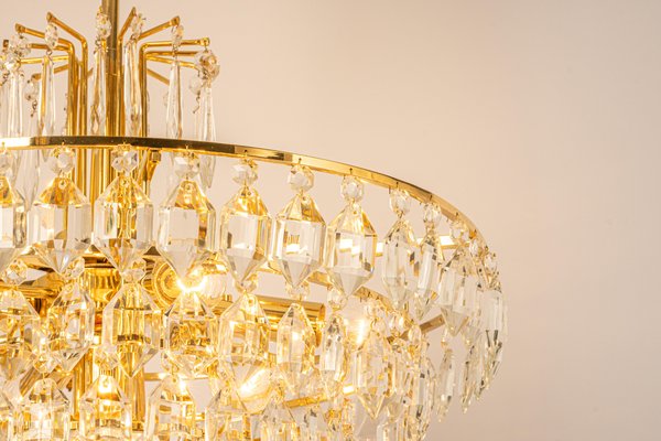 Austrian Bakalowits Chandelier in Brass and Crystal Glass, 1960s-UGR-1179947