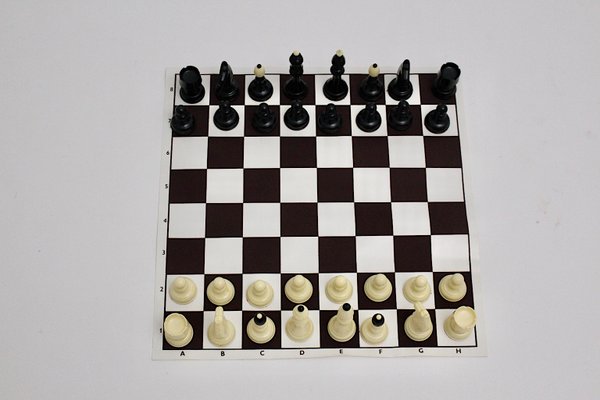 Austrian Black and White Chess Set, 1970s-NB-668051