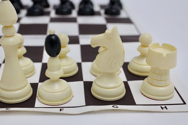 Austrian Black and White Chess Set, 1970s-NB-668051