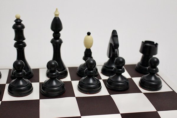 Austrian Black and White Chess Set, 1970s-NB-668051