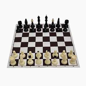 Austrian Black and White Chess Set, 1970s-NB-668051