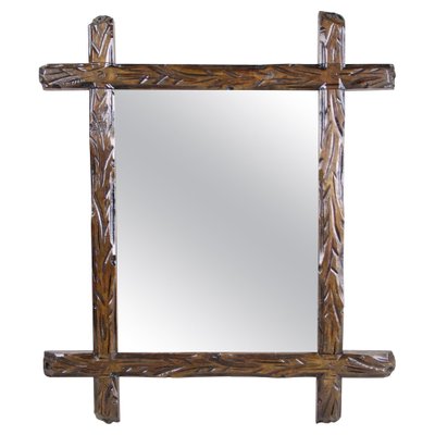 Austrian Black Forest Wall Mirror, 1880s-TQA-1322104