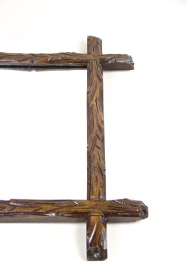 Austrian Black Forest Wall Mirror, 1880s-TQA-1322104