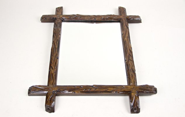 Austrian Black Forest Wall Mirror, 1880s-TQA-1322104