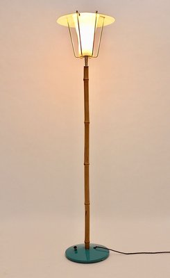 Austrian Blue Bamboo No 2081 Floor Lamp by J. T. Kalmar, 1960s-NB-801564