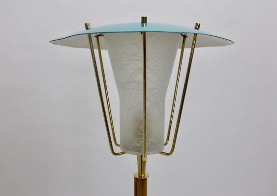 Austrian Blue Bamboo No 2081 Floor Lamp by J. T. Kalmar, 1960s-NB-801564