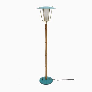 Austrian Blue Bamboo No 2081 Floor Lamp by J. T. Kalmar, 1960s-NB-801564