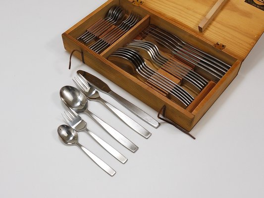 Austrian Boxed Flatware Cutlery for Six People, 1950s, Set of 30-MWV-1823397