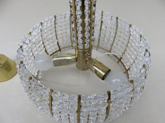 Austrian Brass and Acrylic Ceiling Lamp by Emil Stejnar for Rupert Nikoll, 1960s-EY-627413