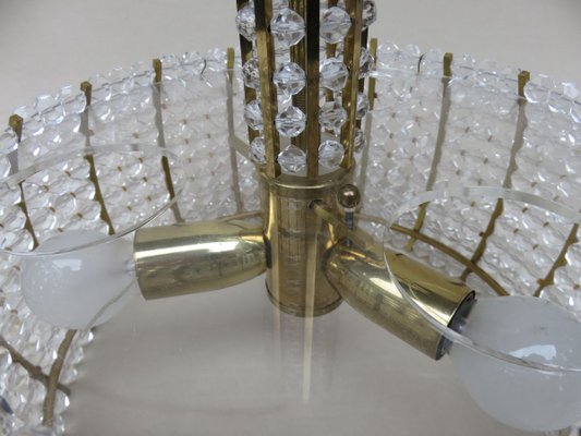 Austrian Brass and Acrylic Ceiling Lamp by Emil Stejnar for Rupert Nikoll, 1960s-EY-627413