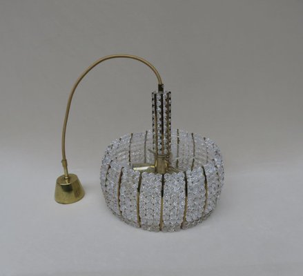 Austrian Brass and Acrylic Ceiling Lamp by Emil Stejnar for Rupert Nikoll, 1960s-EY-627413