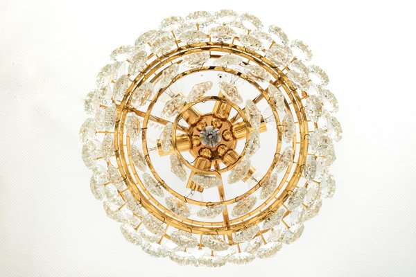 Austrian Brass and Crystal Glass Chandelier from Bakalowits, 1960s-UGR-1099382