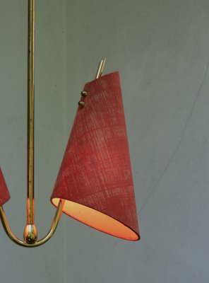 Austrian Brass Ceiling Lamp, 1950s-EY-685295