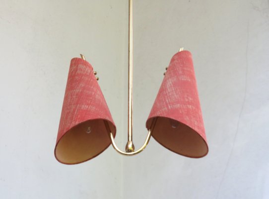 Austrian Brass Ceiling Lamp, 1950s-EY-685295