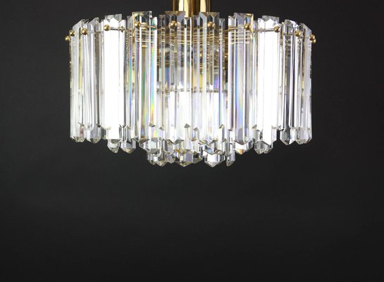 Austrian Brass Crystal Glass Light Fixture by Floria for Kalmar, 1970-UGR-1085527