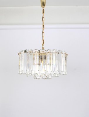 Austrian Brass Crystal Glass Light Fixture by Floria for Kalmar, 1970-UGR-1085527