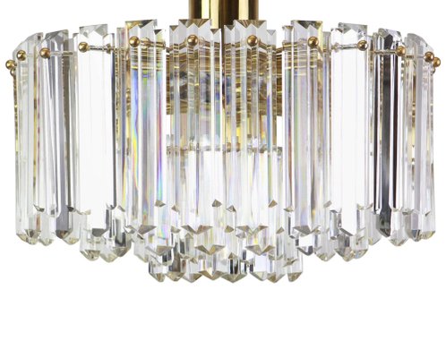 Austrian Brass Crystal Glass Light Fixture by Floria for Kalmar, 1970-UGR-1085527