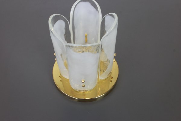 Austrian Brass Murano Glass Light Fixture from Kalmar, 1970-UGR-1086245