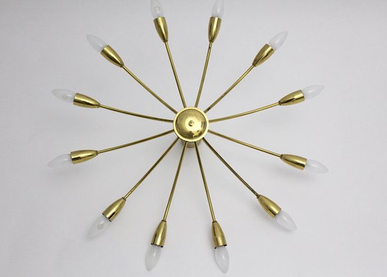 Austrian Brass Spider Flush Mount, 1950s-NB-569022