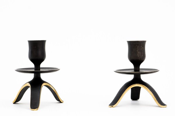 Austrian Candleholders from Hertha Baller, 1950s, Set of 2-SPD-722554