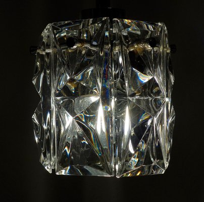 Austrian Chrome and Glass Hanging Light from Kalmar, 1970s-NGU-1777127