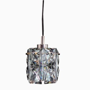 Austrian Chrome and Glass Hanging Light from Kalmar, 1970s-NGU-1777127