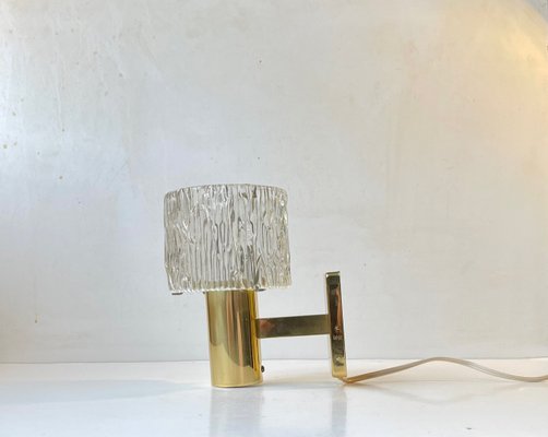 Austrian Crystal and Gilt Brass Wall Sconce by Hags, 1960s-LCR-1395935