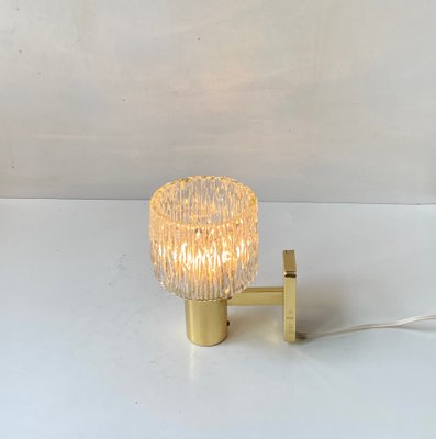 Austrian Crystal and Gilt Brass Wall Sconce by Hags, 1960s-LCR-1395935