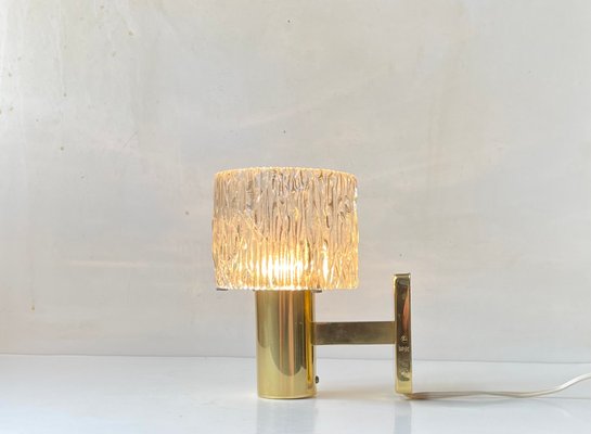 Austrian Crystal and Gilt Brass Wall Sconce by Hags, 1960s-LCR-1395935