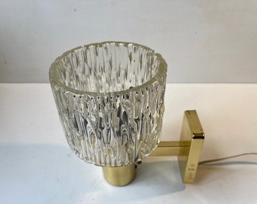 Austrian Crystal and Gilt Brass Wall Sconce by Hags, 1960s-LCR-1395935