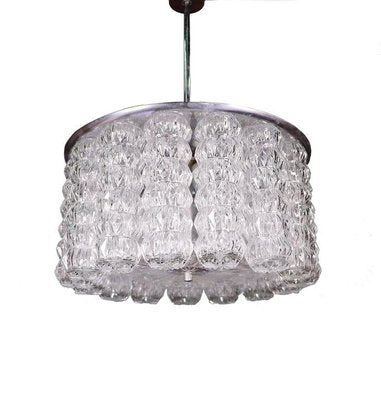 Austrian Drum Flush Mount Chandelier, 1950s-DEK-932551