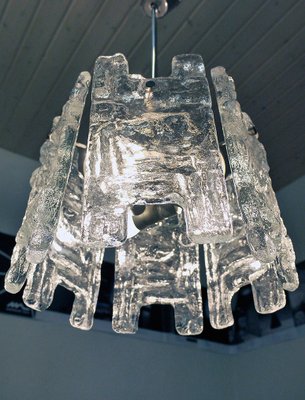 Austrian Frosted Glass and Nickel Chandelier by J. T. Kalmar for Kalmar, 1960s-DEK-553928