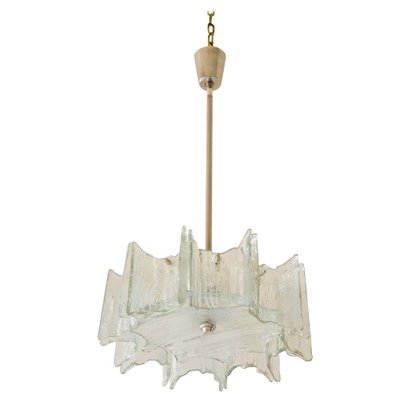 Austrian Frosted Glass Chandelier by J. T. Kalmar for Kalmar, 1960s-SPD-978454