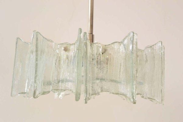 Austrian Frosted Glass Chandelier by J. T. Kalmar for Kalmar, 1960s-SPD-978454