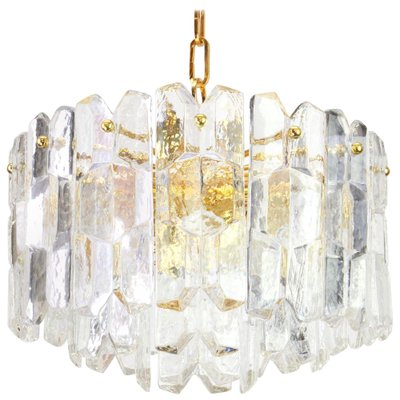 Austrian Gilt Brass Crystal Glass Light Fixture by Palazzo for Kalmar, 1970-UGR-1085612